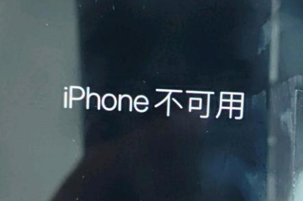 南召苹果服务网点分享锁屏界面显示“iPhone 不可用”如何解决 